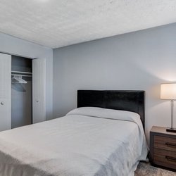 bedroom at The Clara Apartments located in Clarkston, GA