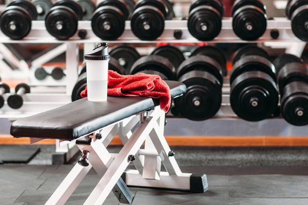 Personal-sport-stuff-set--in-fitness-gym